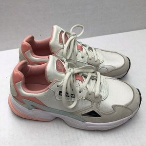 adidas falcon white tint raw white trace pink